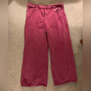 GAP Women's Boot Cut Pants in Deep Pink